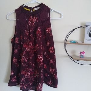 Floral Lace Tank Top